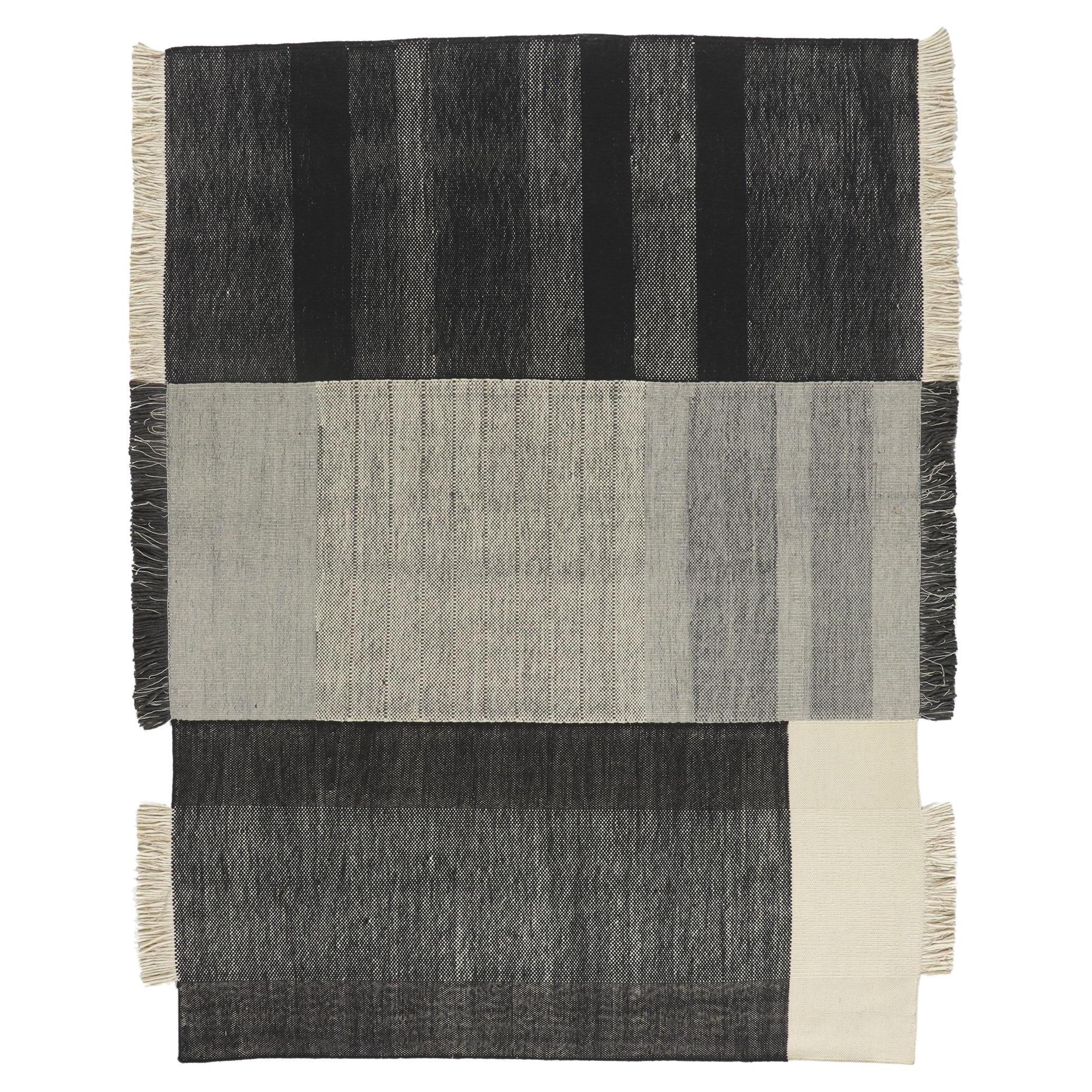 Alfombra Kilim india moderna y orgánica: la elegancia natural se une al estilo atemporal
