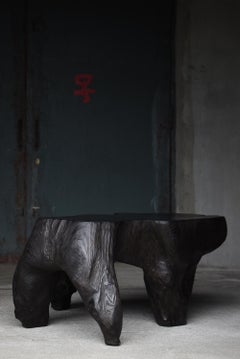 Organic Modern Japanese Old Sculptural Root Wood Coffee Table 1950s-1970s