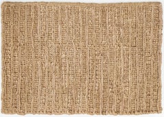 Organic Modern Jute Custom Rug Handmade In Tan