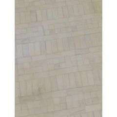 Organic Modern Karl Springer Style Tessellated Bone And Brass Coffee Table