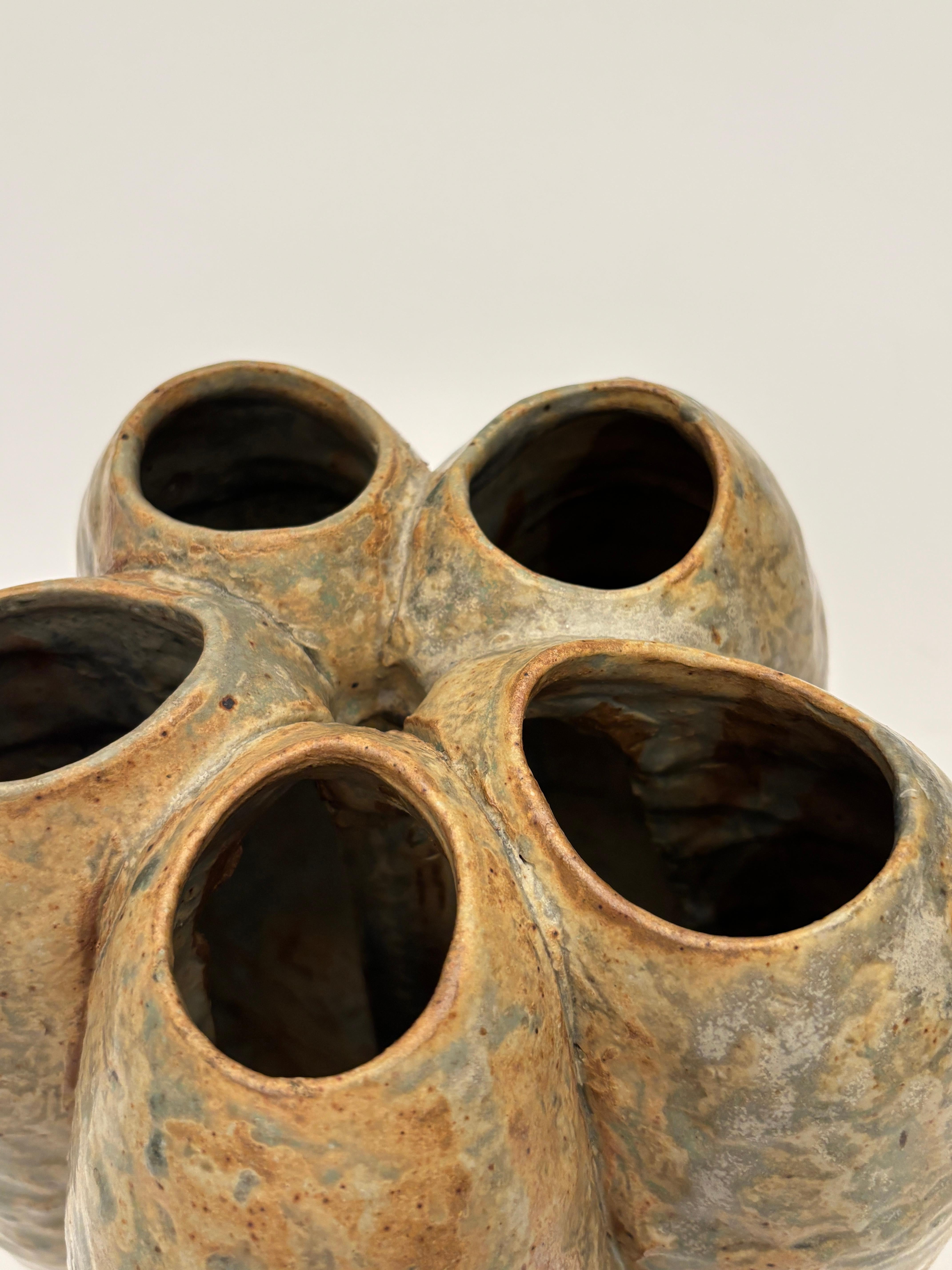 Vase en forme de cosse moderne et organique de Michael Imes en vente 5