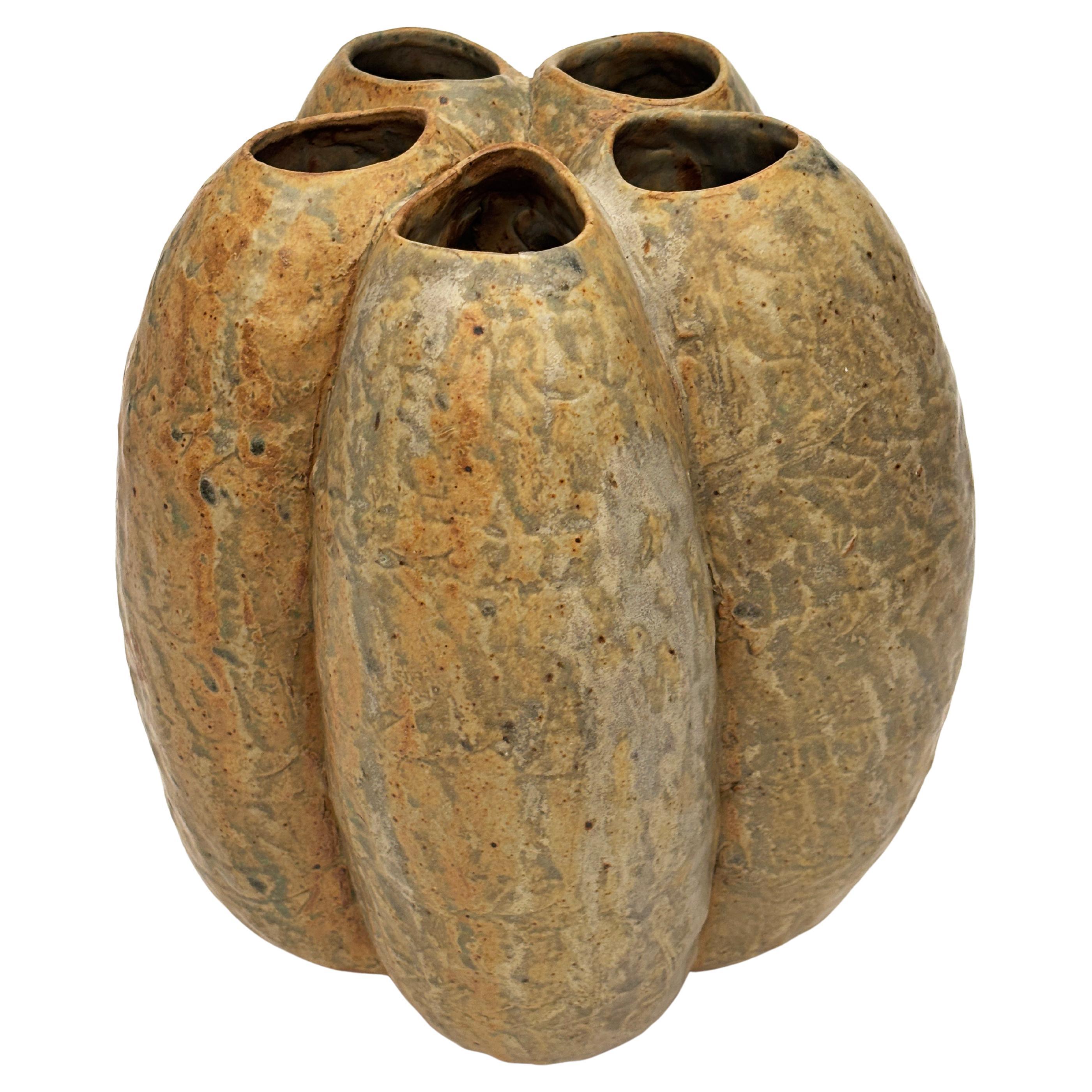 Vase en forme de cosse moderne et organique de Michael Imes en vente