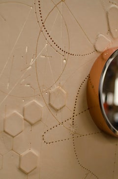 Organic Modern Leather Mirror, Frankreich