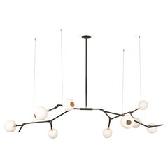 Mantis 9 Pendant Light by Isabel Moncada, Vintage Bronze, 9 Globes