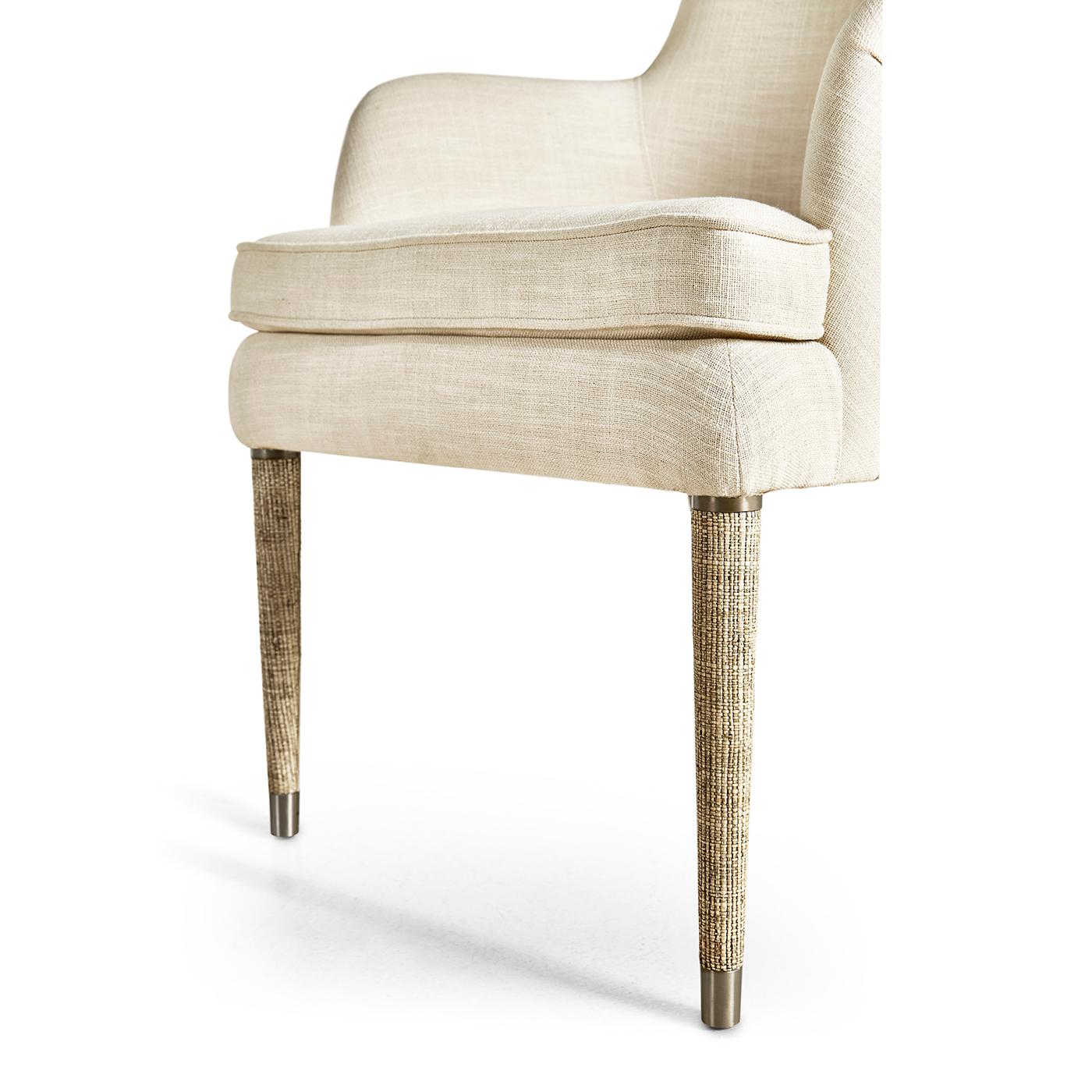 Sillones modernos tapizados en lino orgánico (set de 2) Siglo XXI y contemporáneo en venta