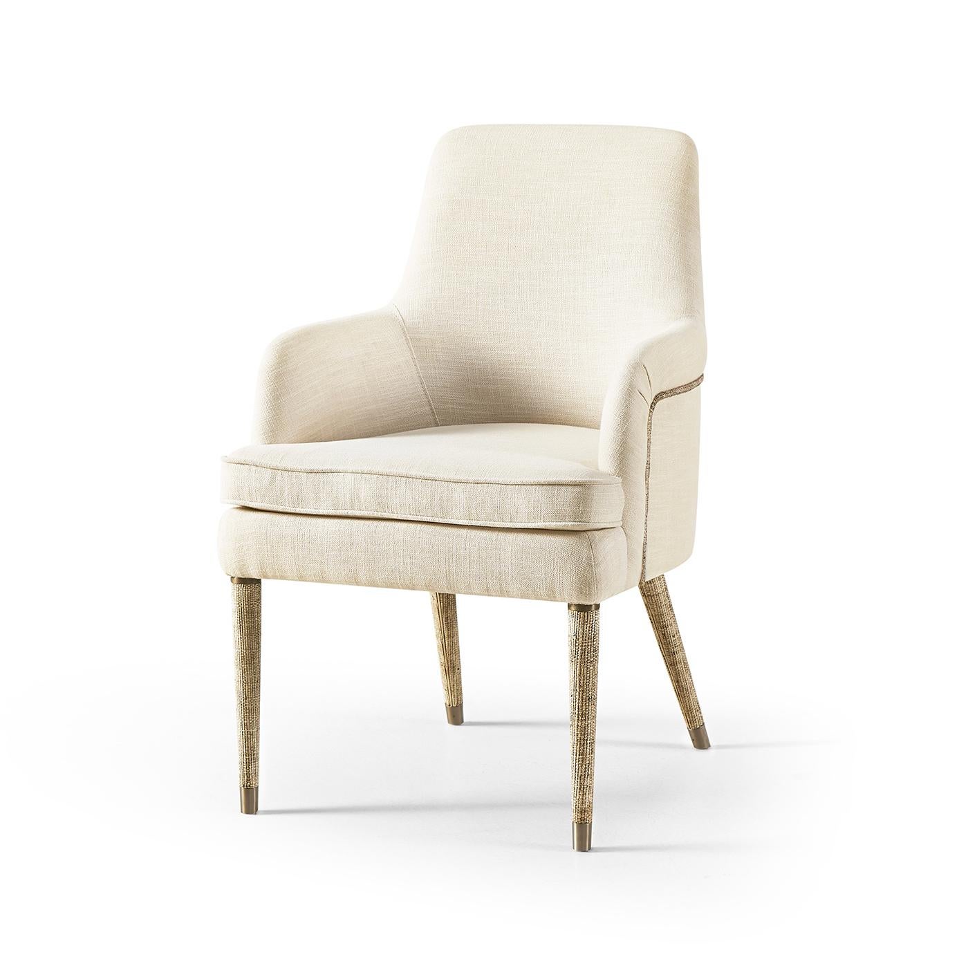 Sillones modernos tapizados en lino orgánico (set de 2) Lino en venta