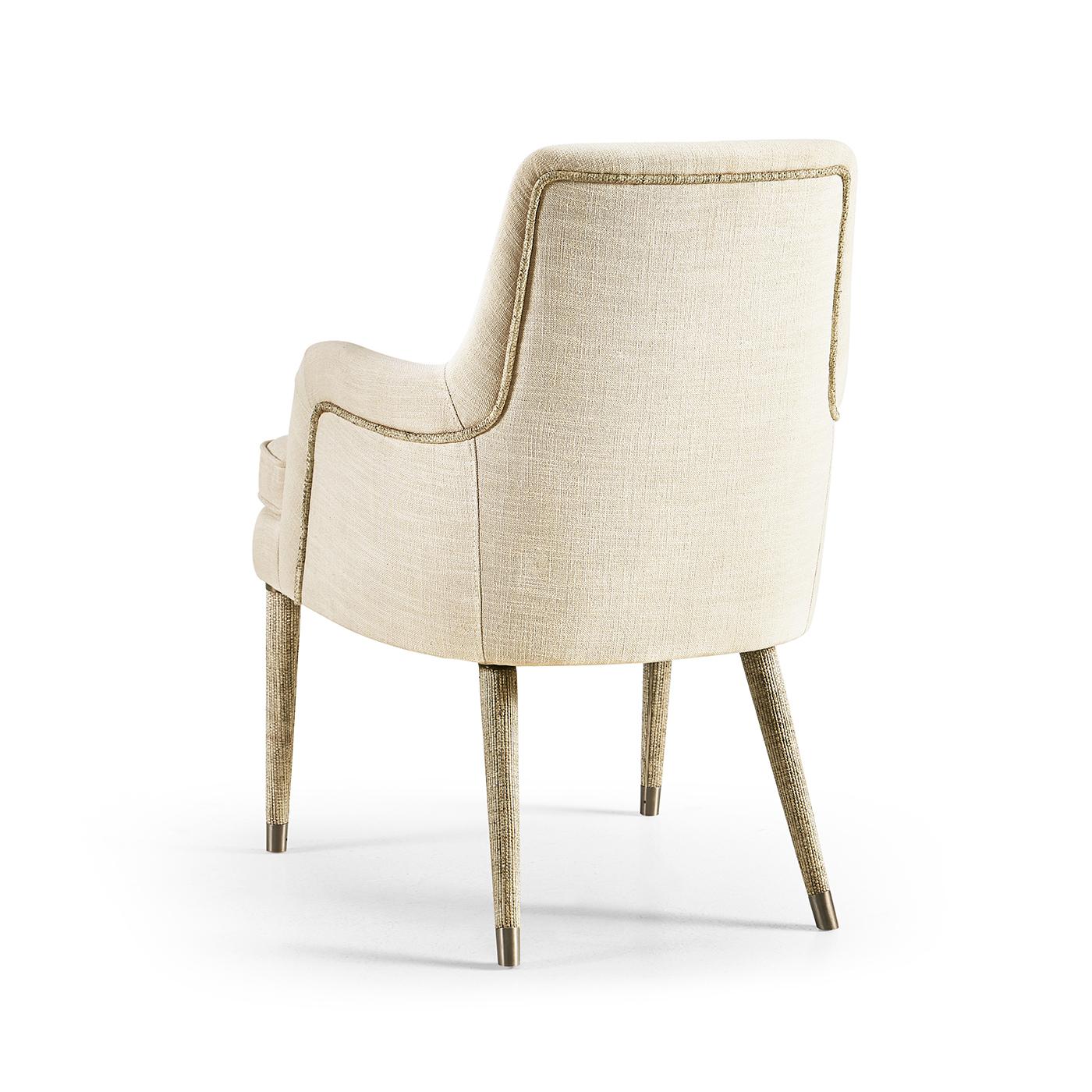 Sillones modernos tapizados en lino orgánico (set de 2) en venta 1