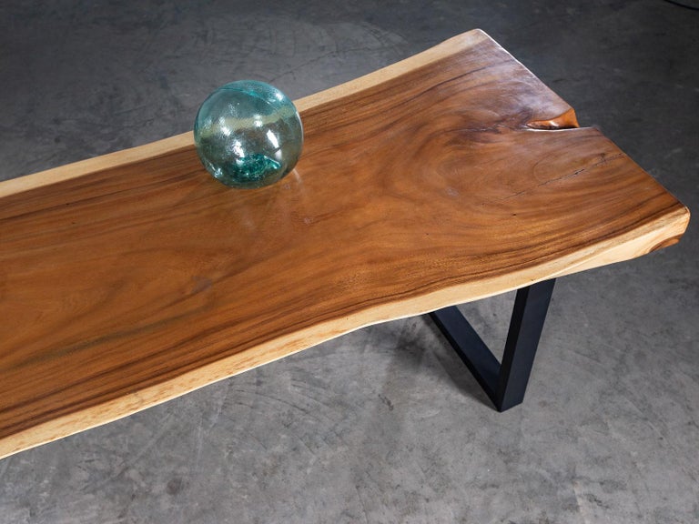 Organic Modern Live Edge Teak Contemporary Dining Table ...