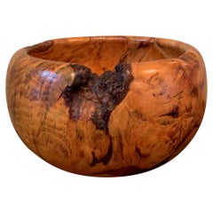 Organic Modern Lodgepole Burl Wood Art Bowl