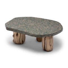 Organic Modern Loggia Meditation Stone Table