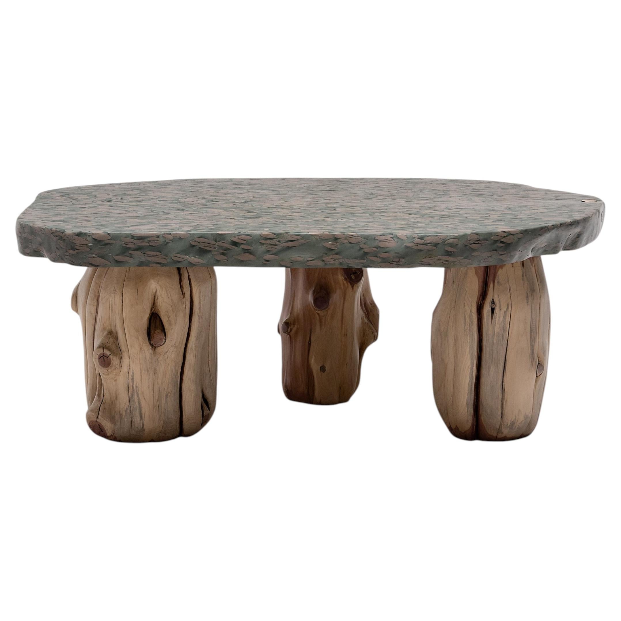 Organic Modern Loggia Meditation Stone Table