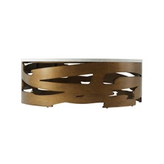 Organic Modern Marble Top Coffee Table