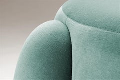 DOOQ Organic Modern Marlon Ottoman, Mint Kvadrat by Pietro Franceschini