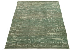 Organic Modern Moroccan Oversized Wool Rug In Green