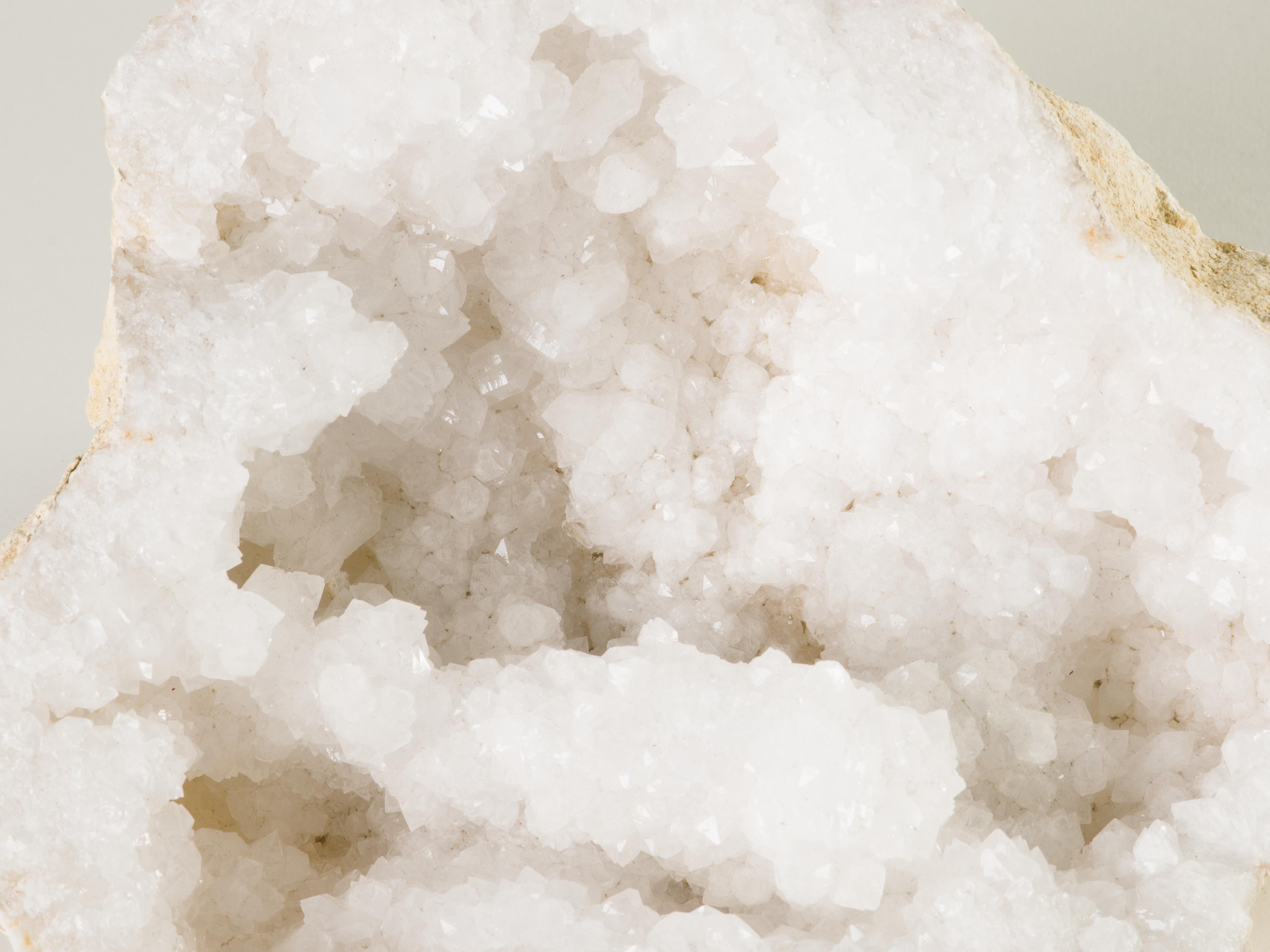 large white crystal geode