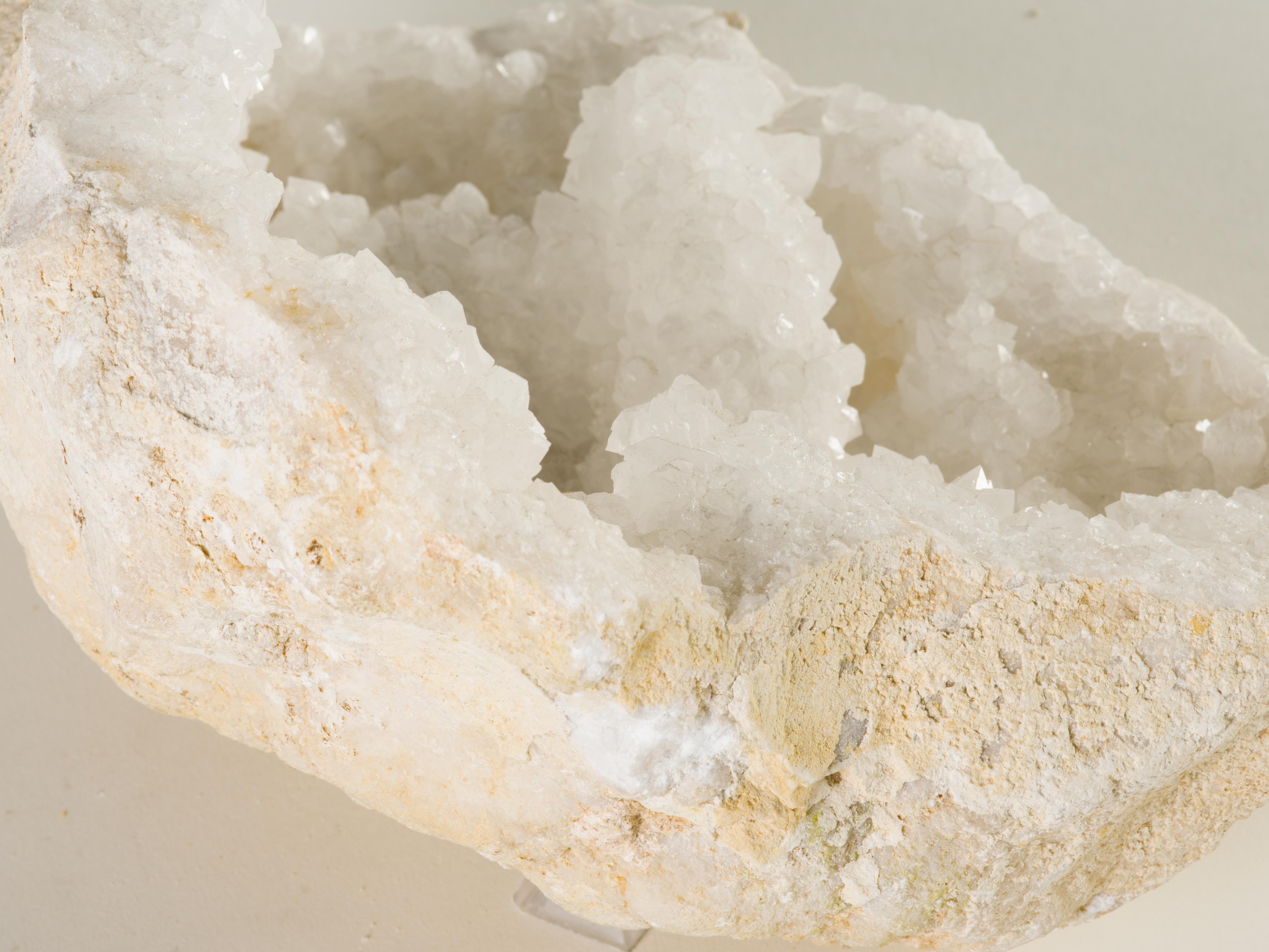 Organic Modern Moroccan Quartz Crystal Geode, Large 2