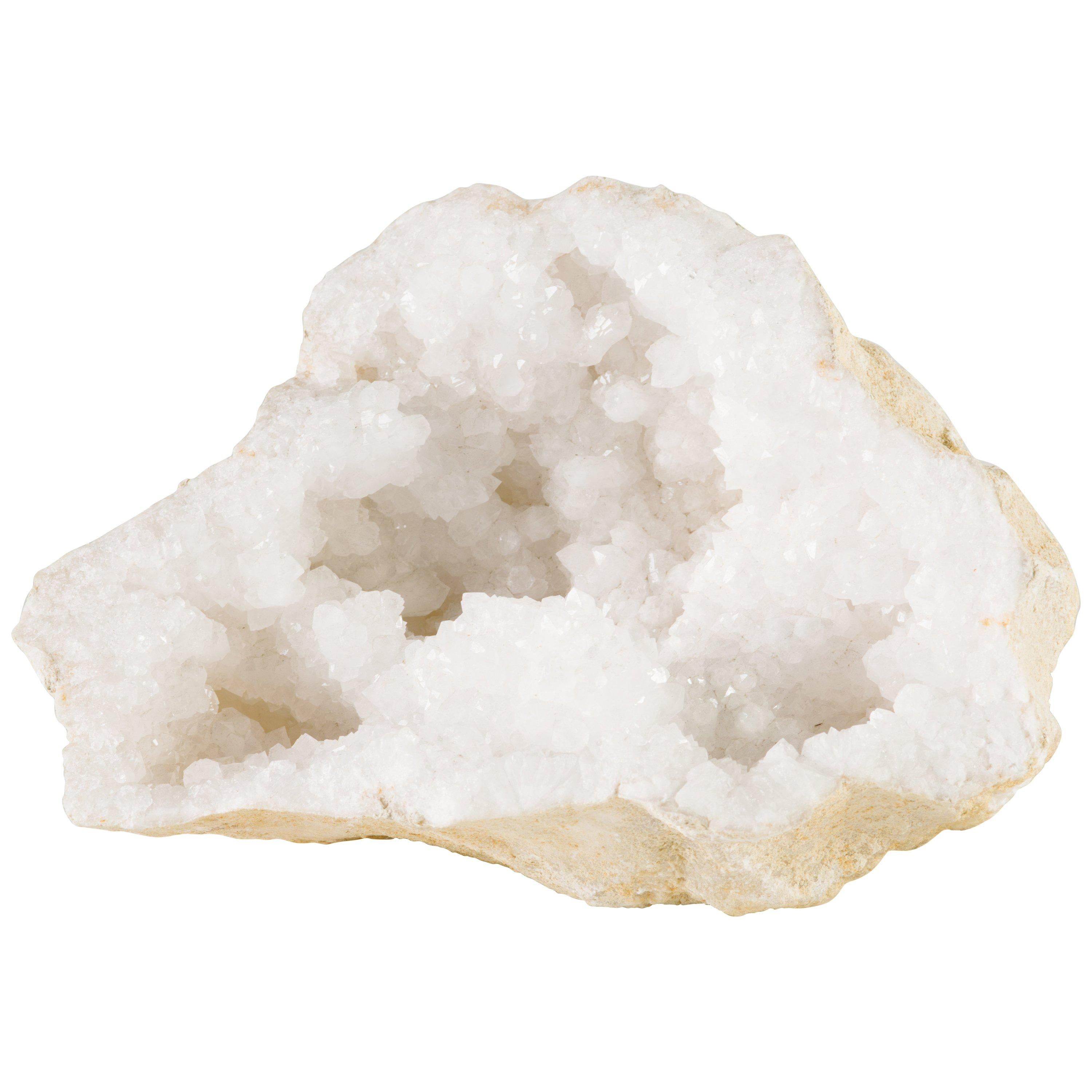 Organic Modern Moroccan Quartz Crystal Geode, Large