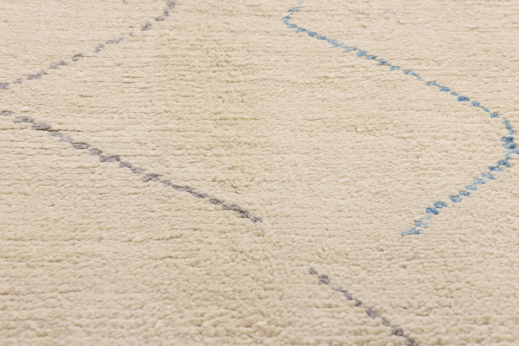 Tapis marocain moderne et organique, le style Boho Chic rencontre Wabi-Sabi Neuf - En vente à Dallas, TX