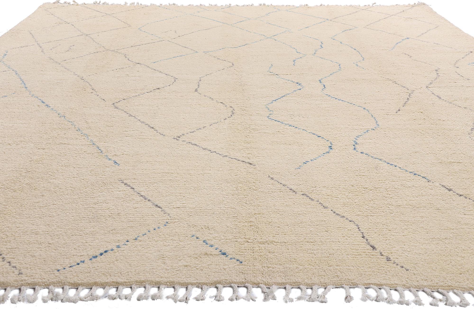 Pakistanais Tapis marocain moderne et organique, le style Boho Chic rencontre Wabi-Sabi en vente