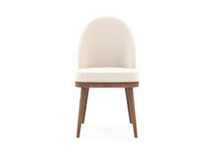 Silla Natur Moderna Ecológica Fabricada Con Nogal Y Textil Por Stylish Club