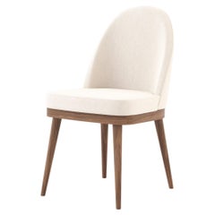 Organic Modern Natur Chair Made with Walnut and Textile by Stylish Club