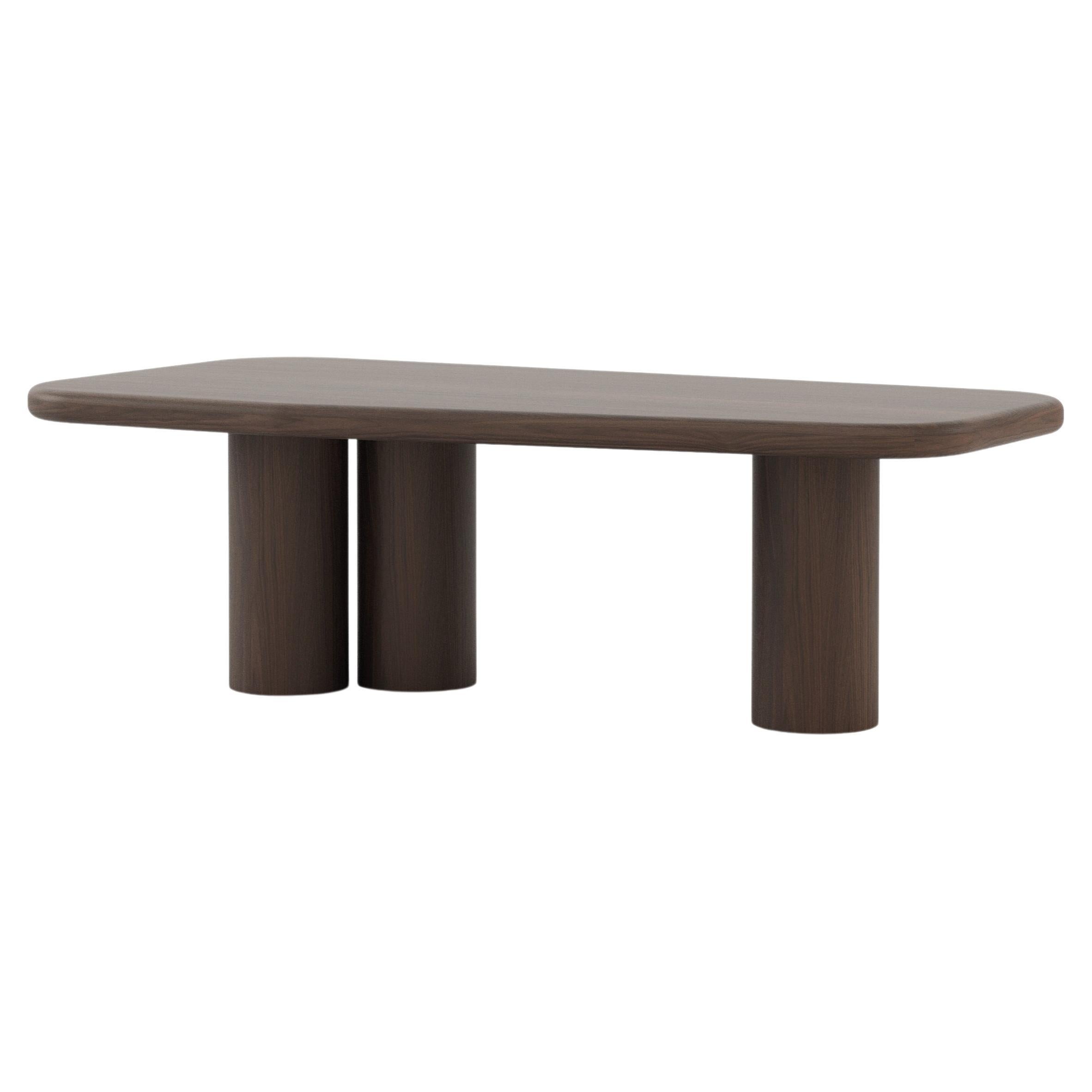 Organic Modern Natur Dining Table Made with Walnut, Handmade by Stylish Club For Sale