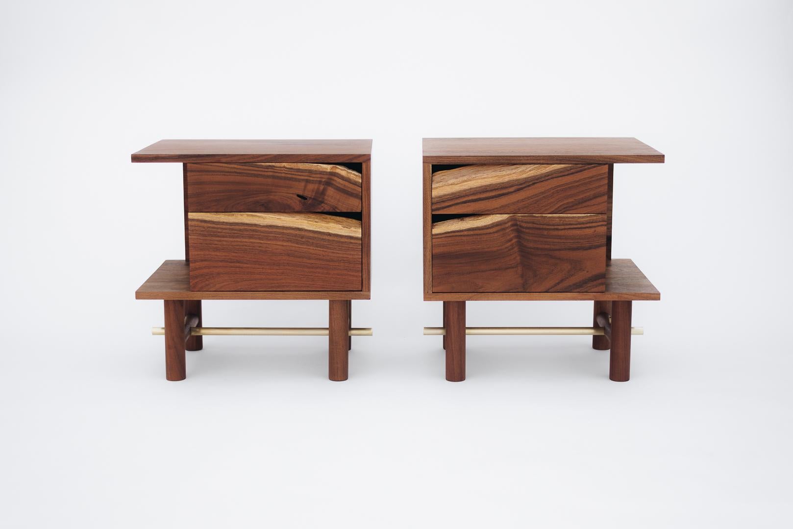 Other Organic Modern Nightstand in Mexican Hardwood, Available Now For Sale
