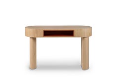 Organic Modern Oga Desk Raw American Oak Handmade in Portugal by Greenapple