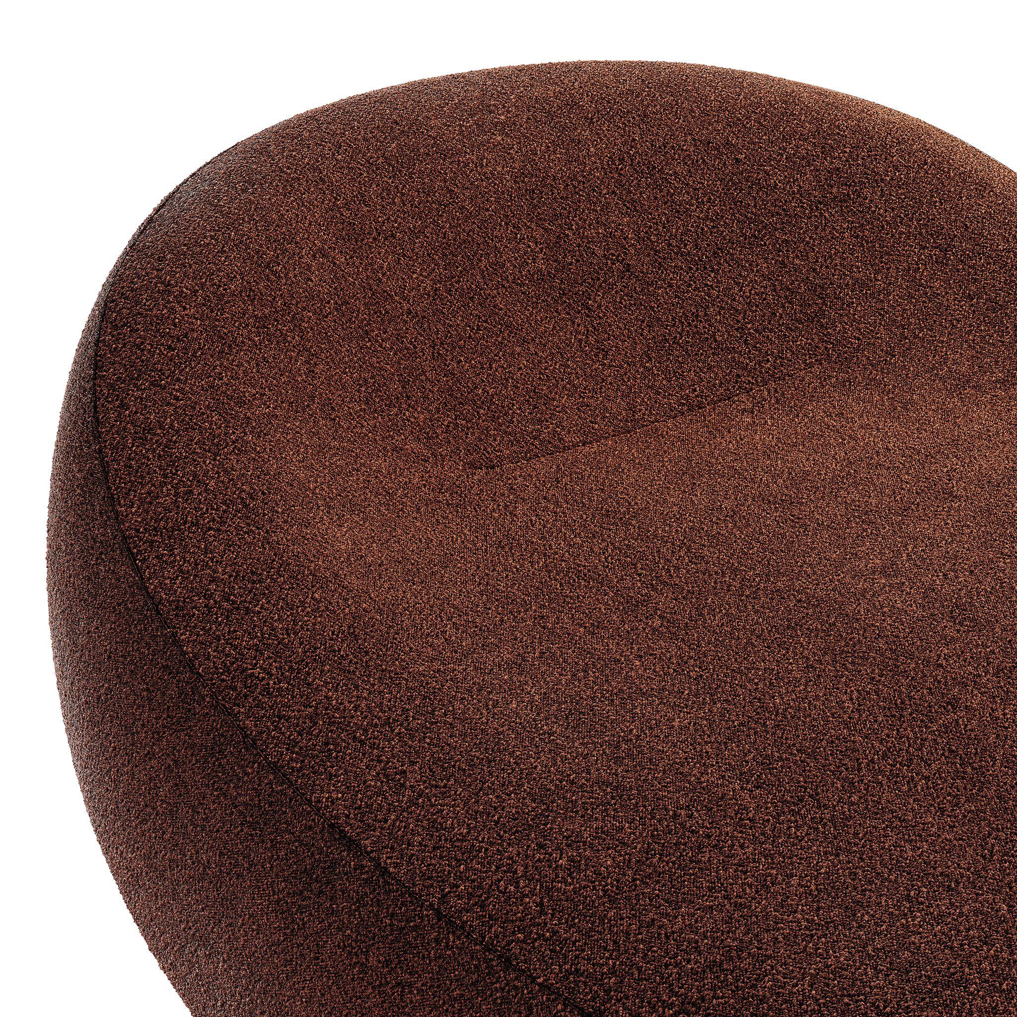 Hand-Crafted Organic Modern Orange Suede Daybed Upholstered Chaise Longue Retro Inspo For Sale