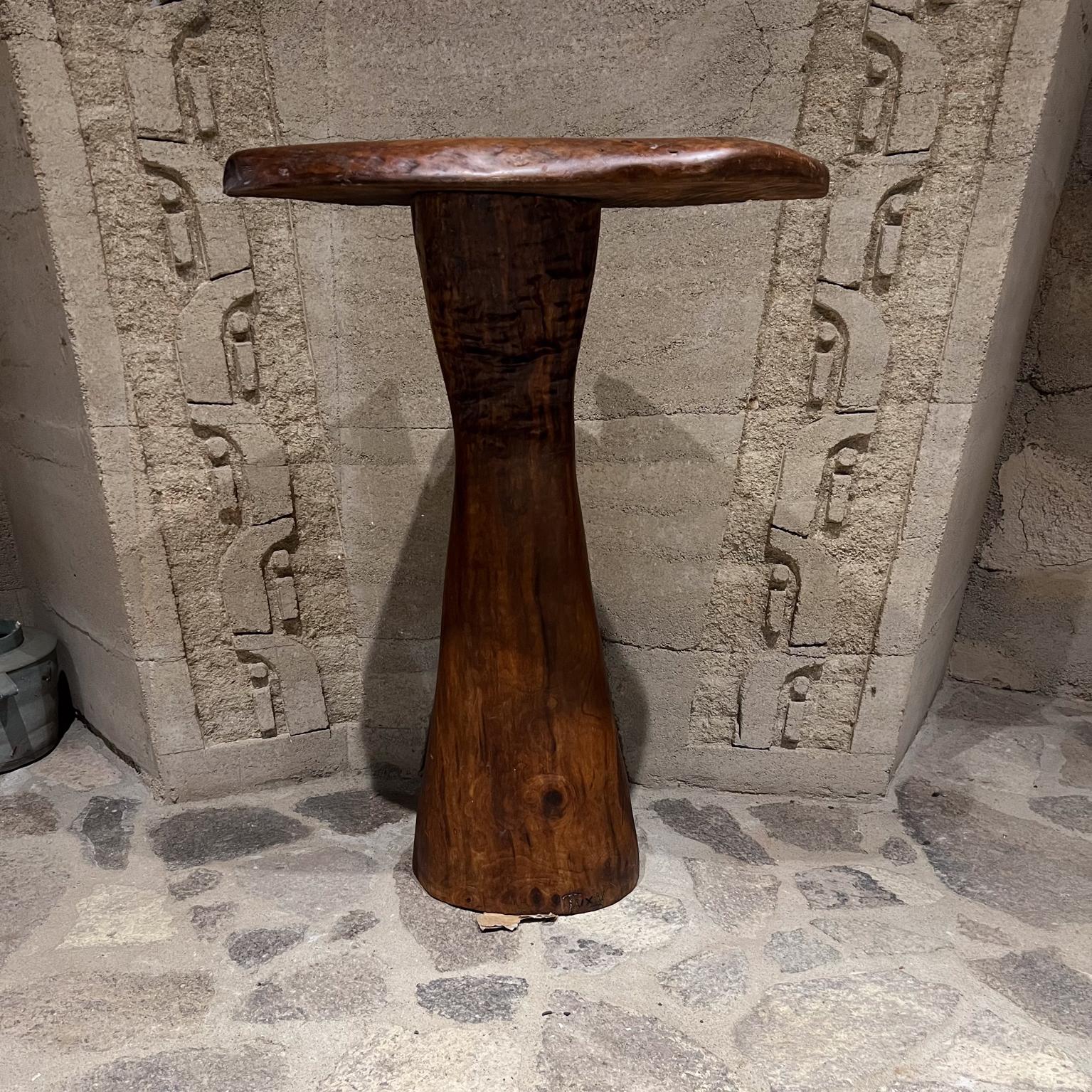 2013 Modern Studio Piece Solid Wood Live Edge Pedestal Table
Signed C W Tux Horn 2013 
39 h x 27 w x 17.5 d
Original Unrestored Preowned Vintage Condition.
See images provided.
Delivery to LA OC Palm Springs


