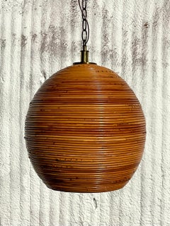 Organic Modern Pencil Reed Hanging Lamp
