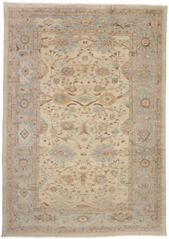 Organic Modern Persian Sultanabad Rug, 13'04 x 19'00