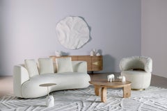 Modern Pico Marble Side Table, Calacatta, Handmade in Portugal by Greenapple
