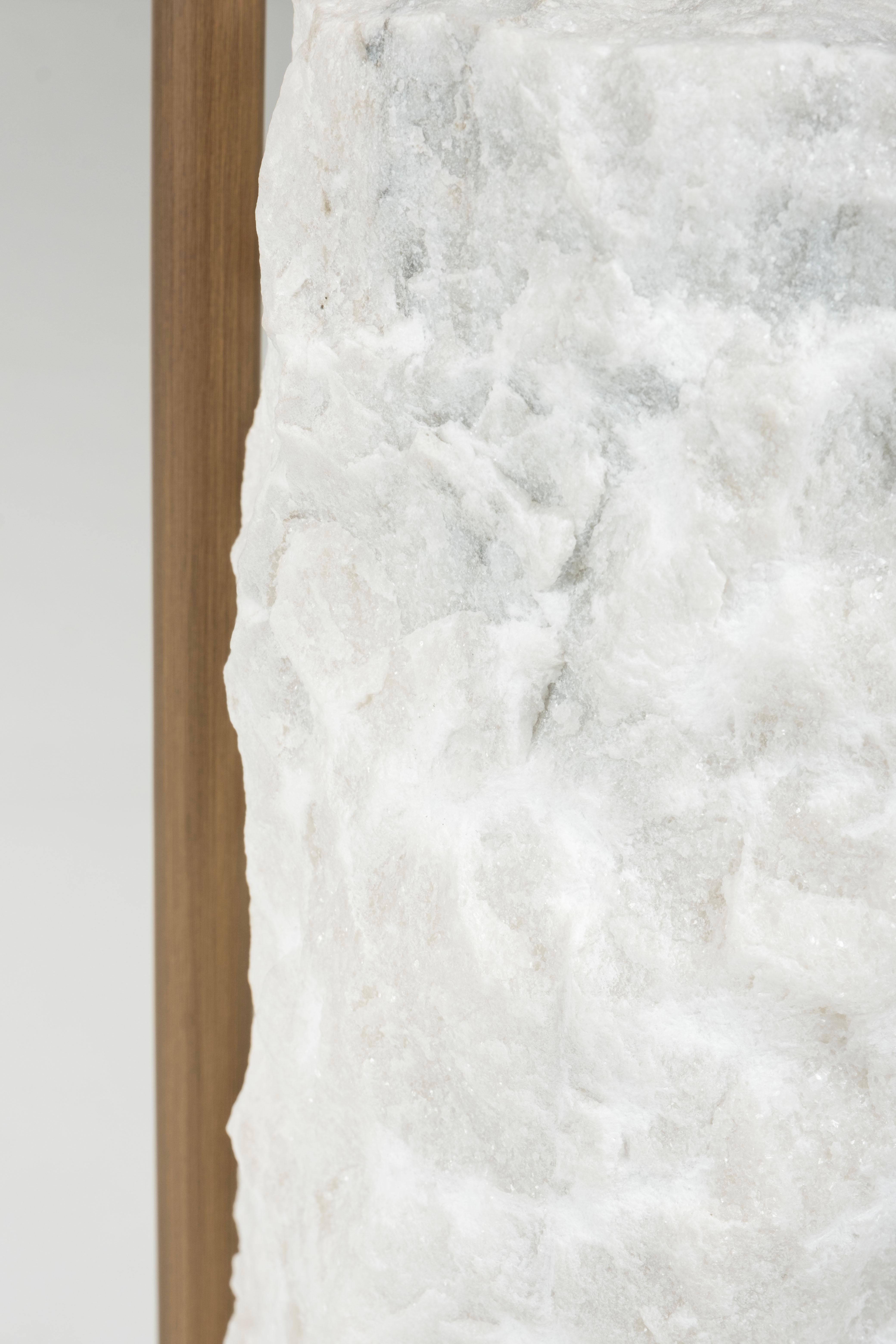 Table d'appoint Pico en marbre Calacatta, fabriquée à la main au Portugal par Greenapple en vente 12