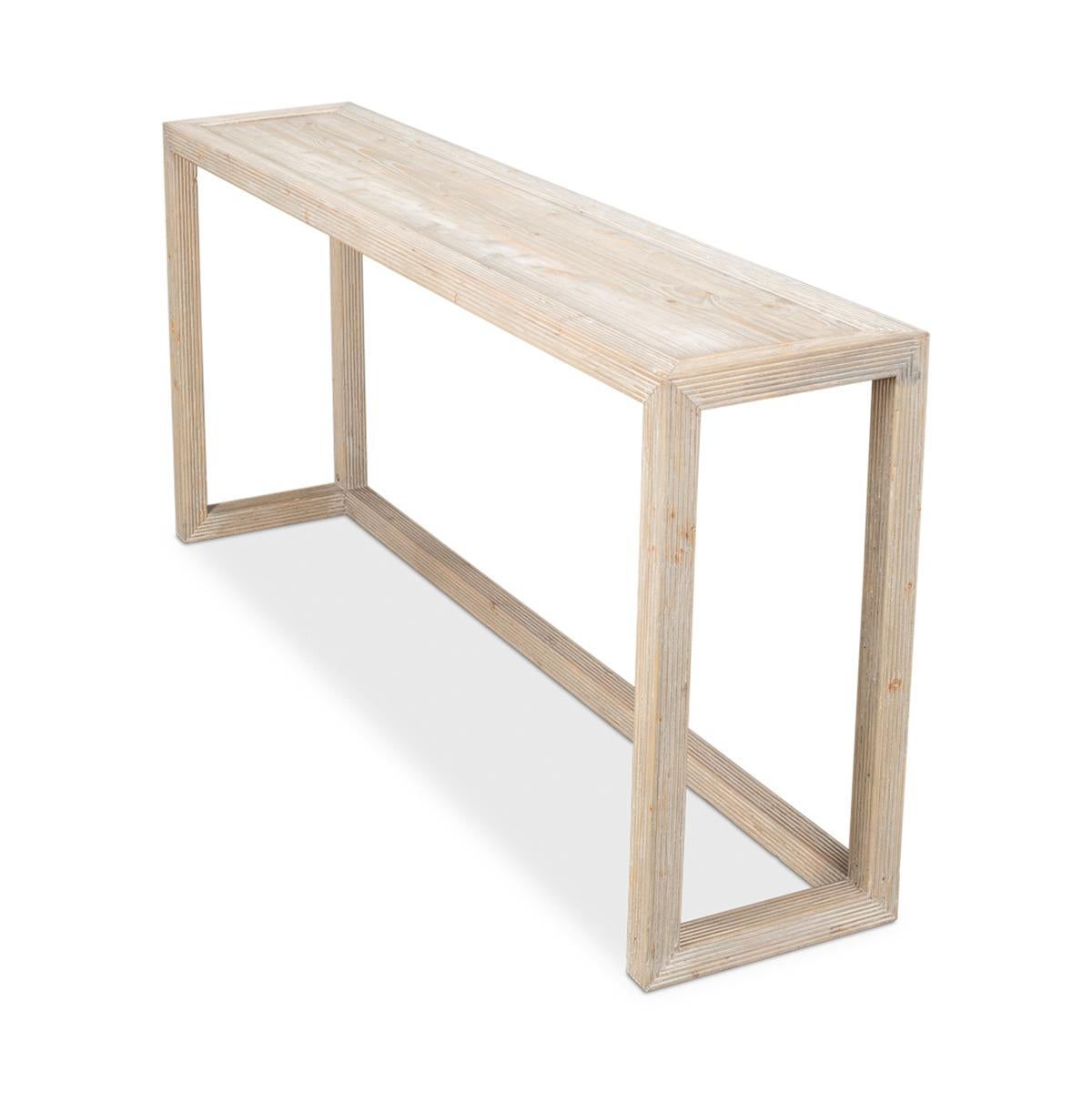 Organic Modern Pine Console For Sale 1
