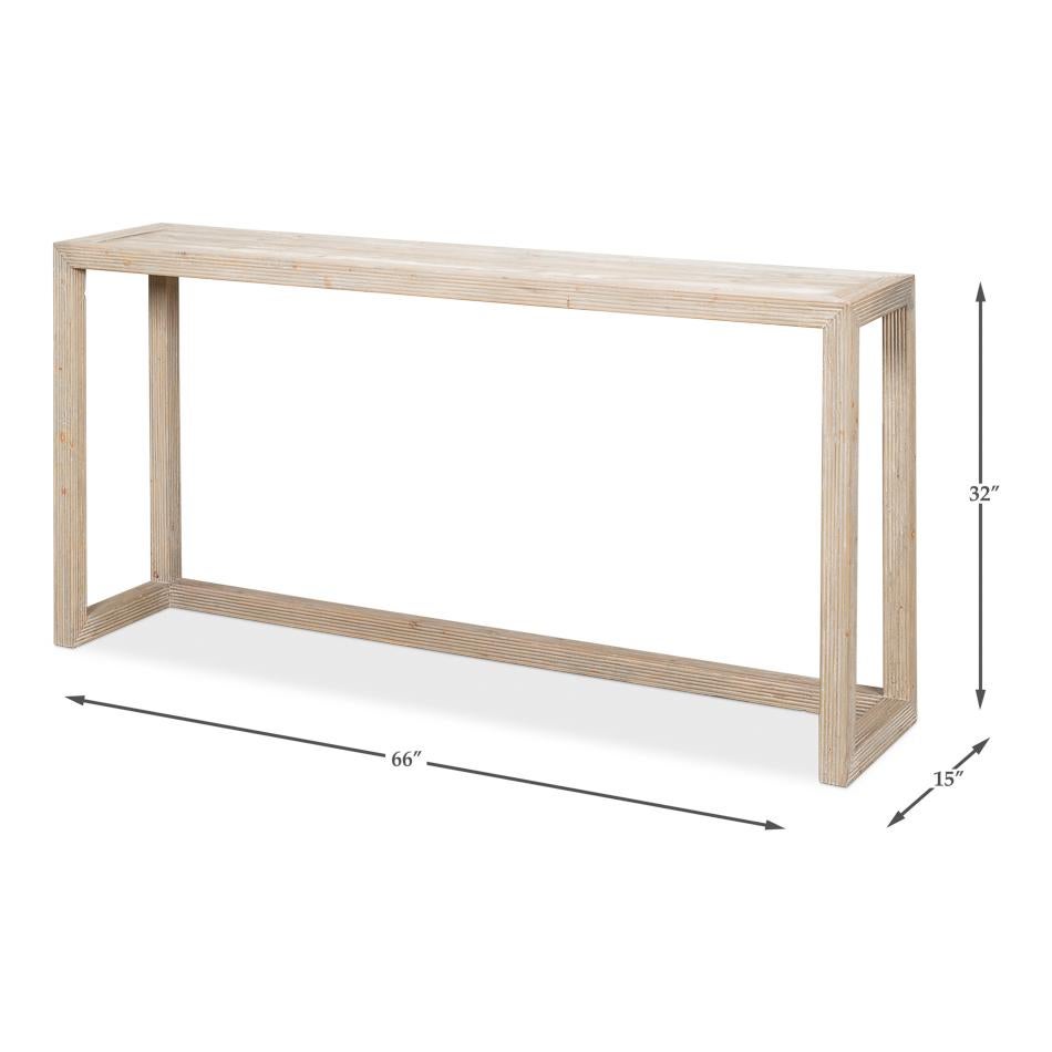 Organic Modern Pine Console For Sale 3