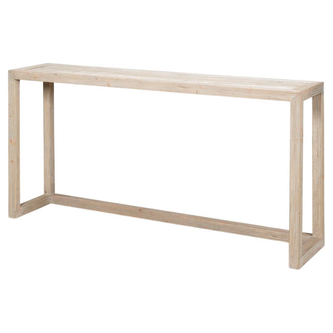 Organic Modern Pine Console For Sale