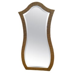 Organic Modern Rattan & Bamboo Wall Mirror