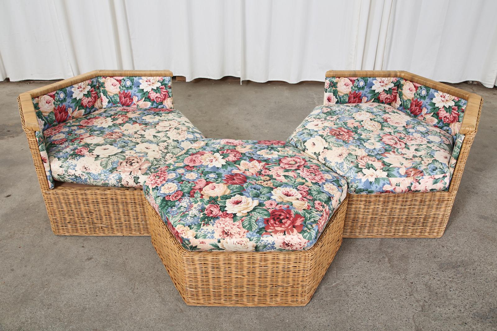 rattan lounge sofa set