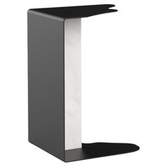 Organic Modern Raw Side Table, Calacatta Marble, Handmade Portugal by Greenapple