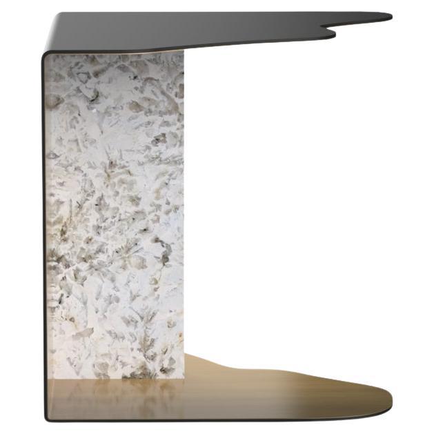 Portuguese Organic Modern Raw Side Table Patagonia Granite, Handmade Portugal by Greenapple For Sale