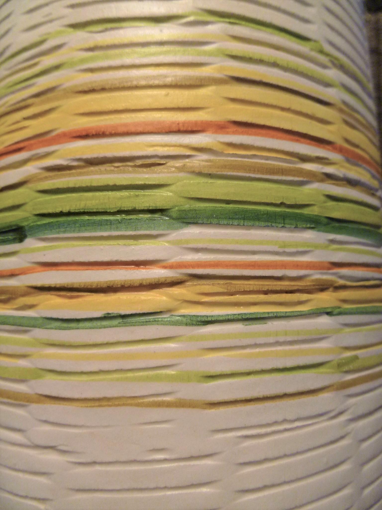 Ceramic Organic Modern Raymor Bitossi Textured Londi Attributed Pottery Vase 1960s Italy