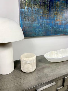 Organic Modern Reclaimed Wood Carved Box