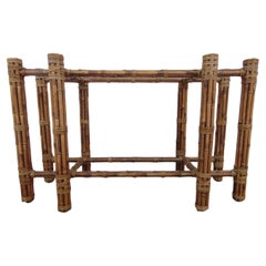 Organic Modern Rectangular Bamboo Dining Table Base by John McGuire