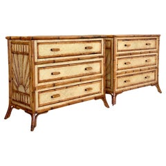 Rattan Commodes and Chests of Drawers