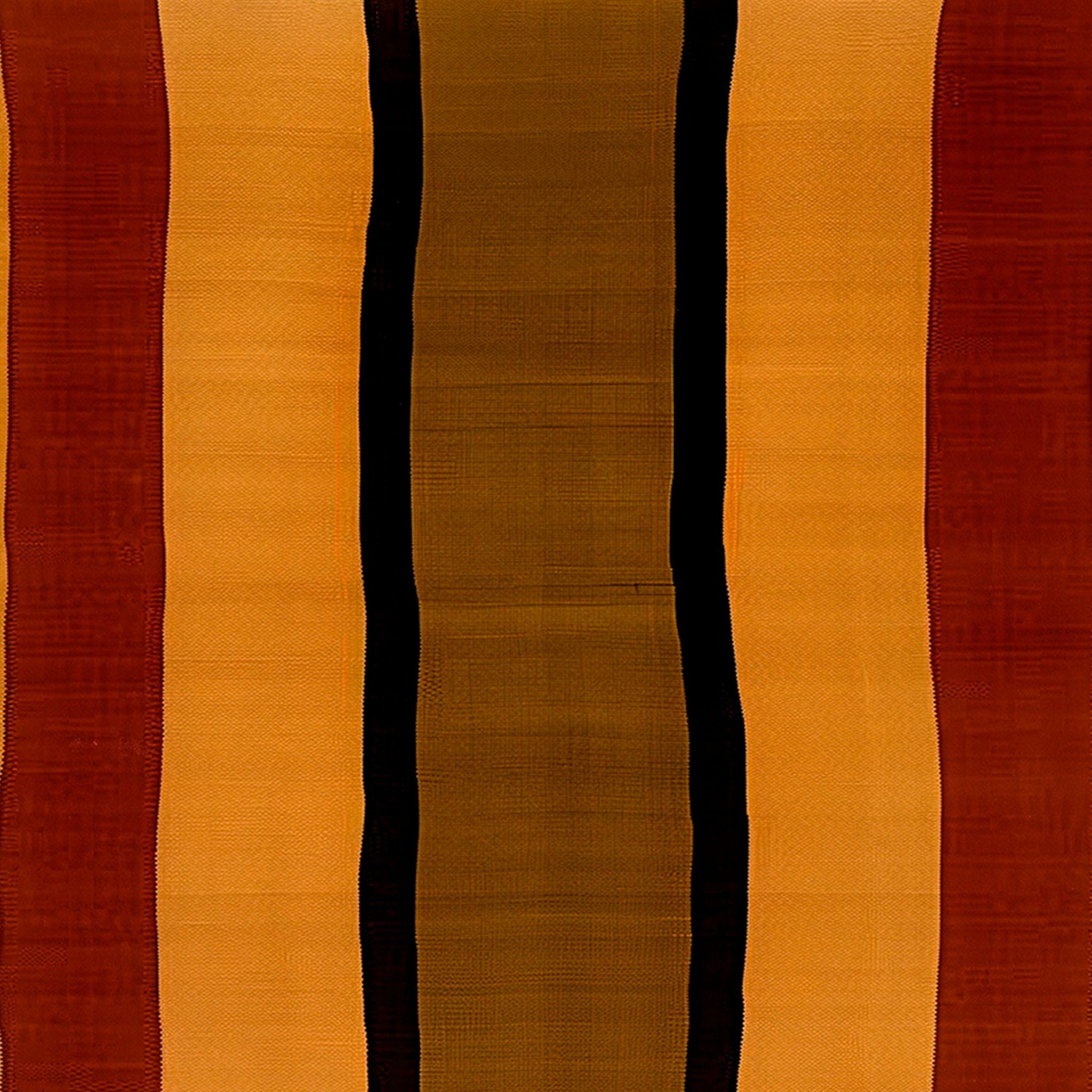 Alfombra de Corredor Moderna Ecológica Patrón Étnico de Rayas Rojo, Marrón, Naranja, Negro


