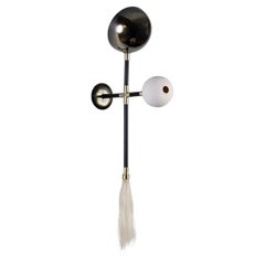 Applique The Modernity Finish Vintage Porcelain Globes Horsehair Tassel