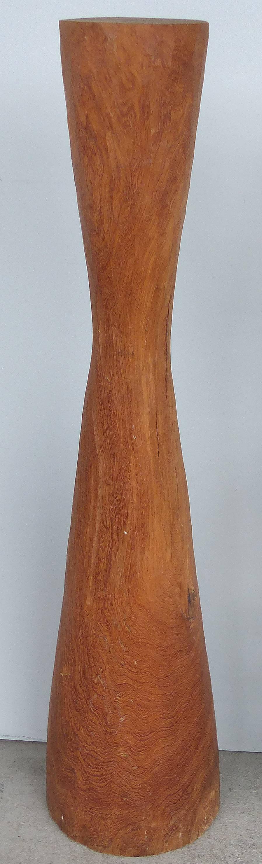 Organic Modern Sculptural Carved Wood Columns 5