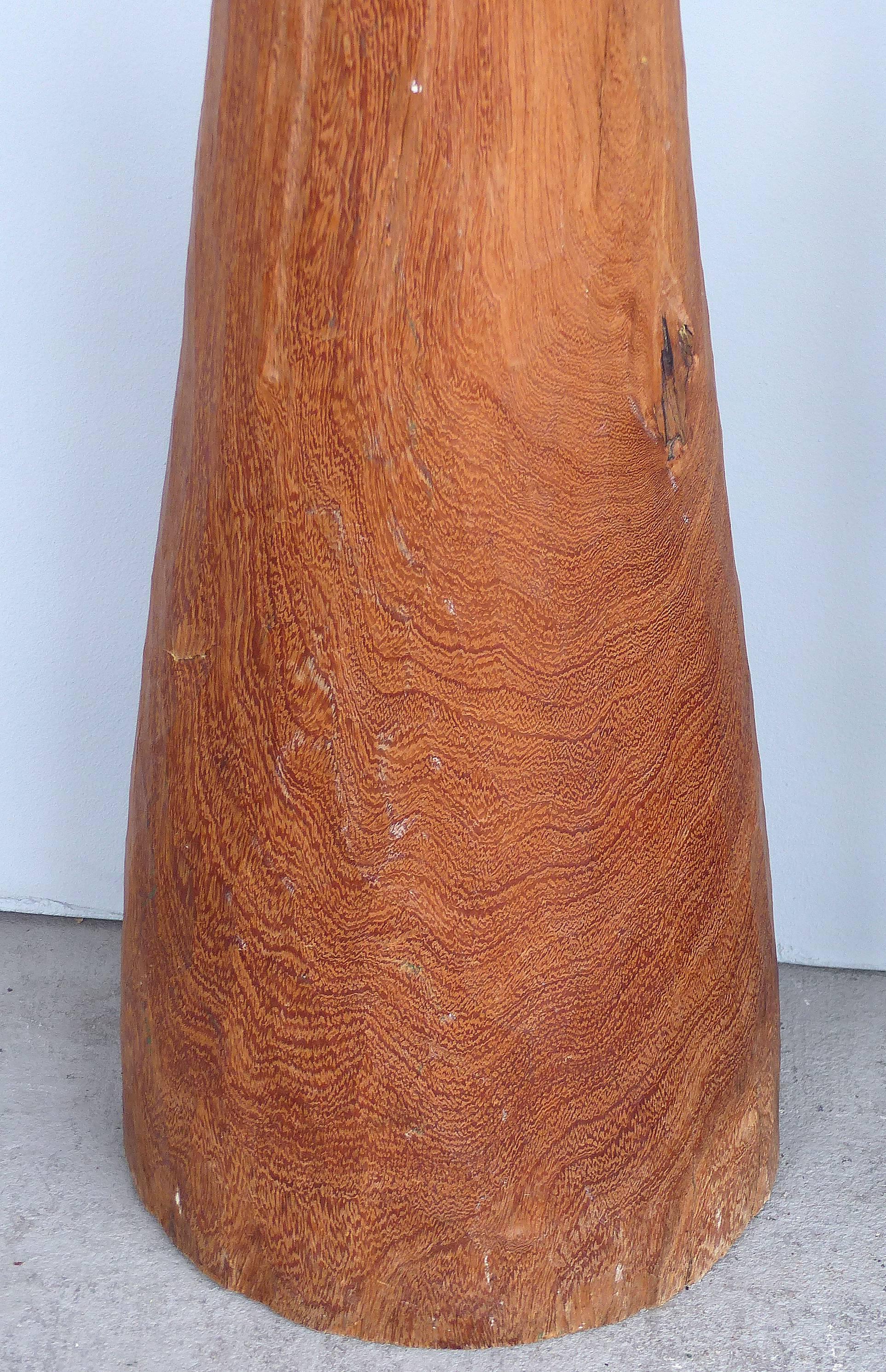 Organic Modern Sculptural Carved Wood Columns 8