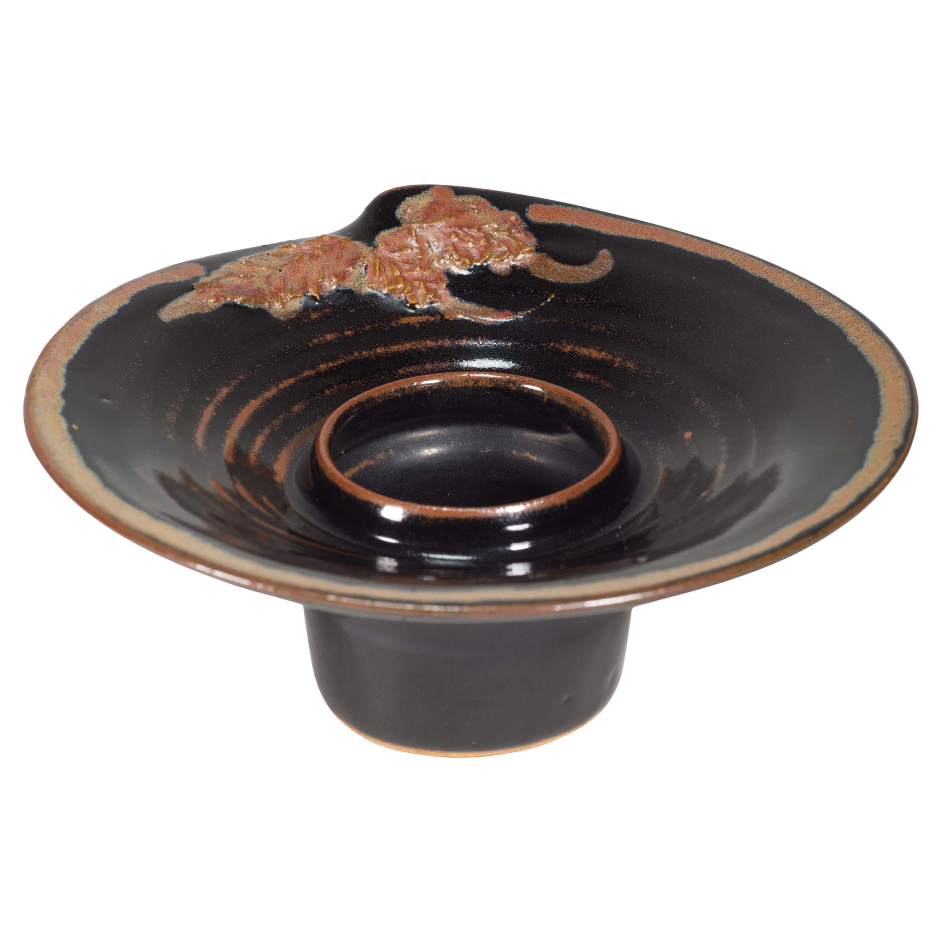 Vaso organico moderno scultoreo Ikebana, Studio Greene & Greene Pottery